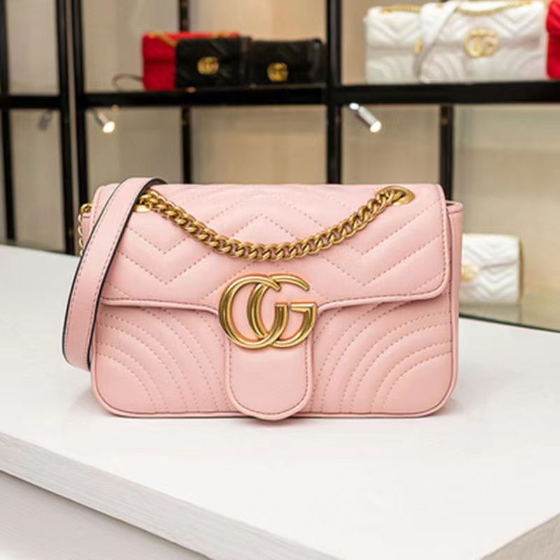 New Autumn and winter cashmere Pink bag