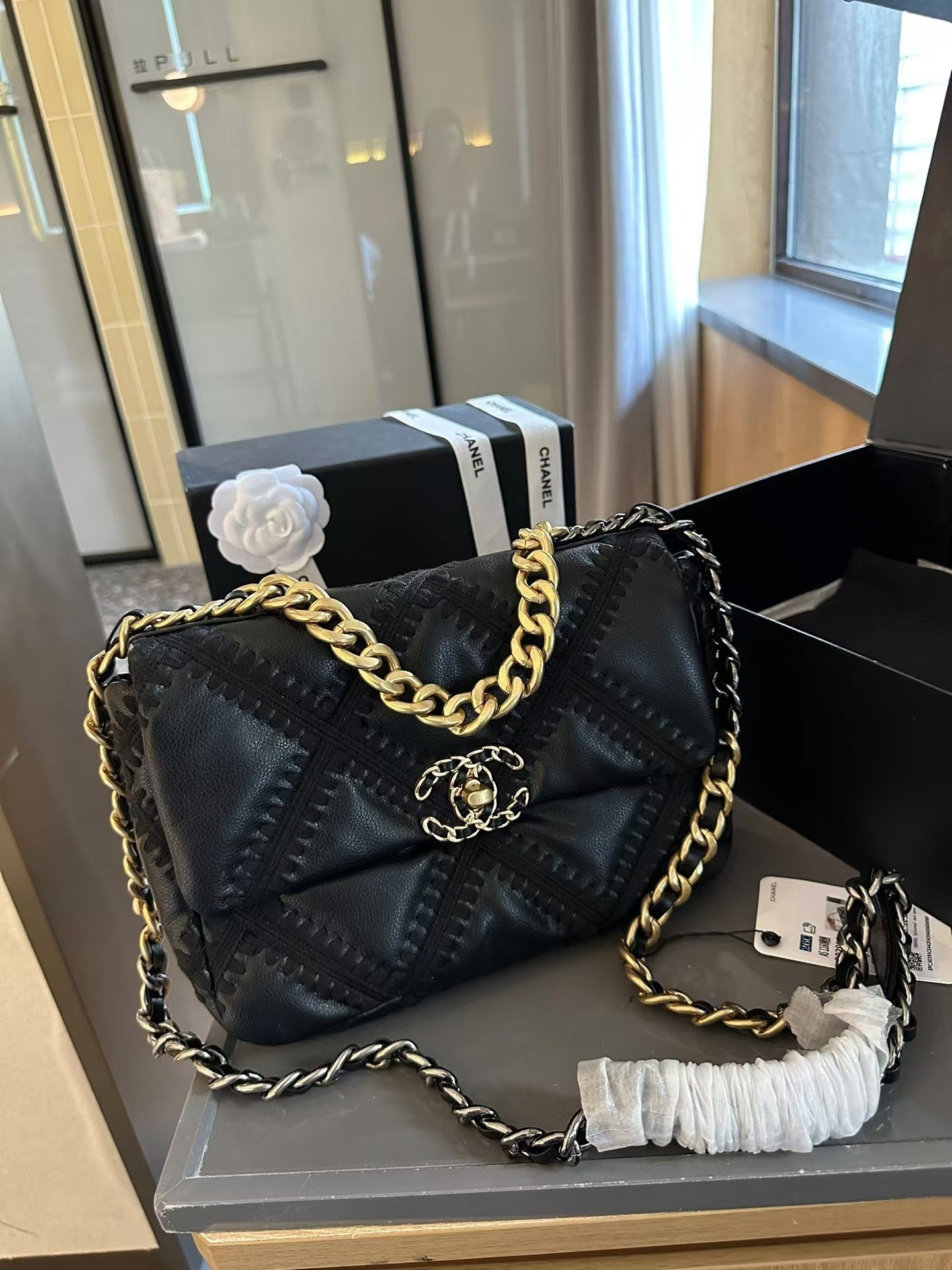 Woolen chain crossbody bag 9002408002