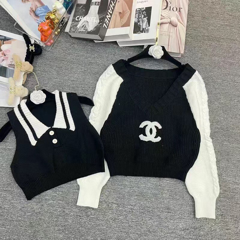New Fashion Two Piece Knitted Sweater PD1023102424
