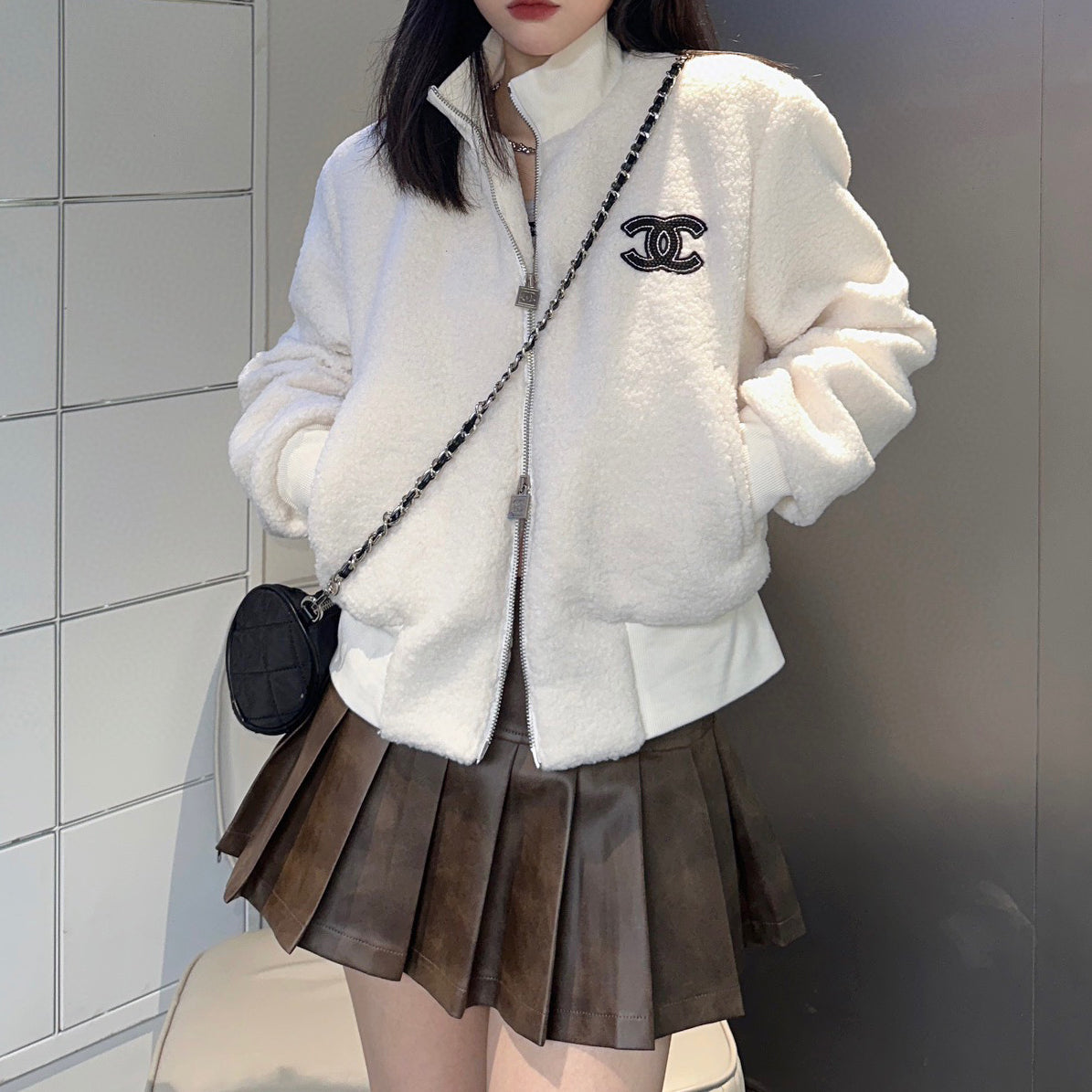 Fashionable grain velvet jacket XC0723112205