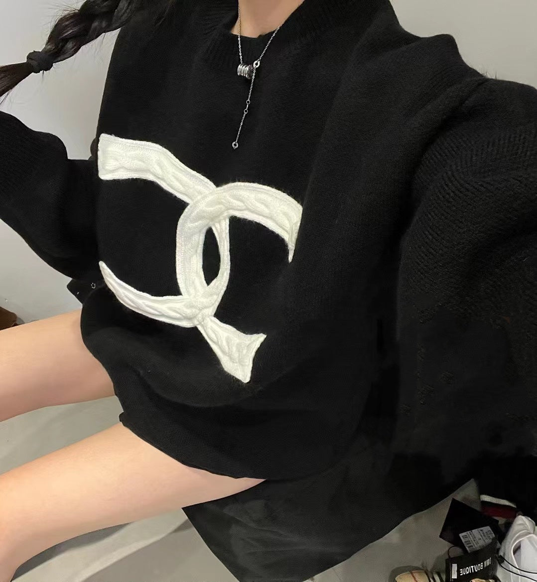 CNL crew neck long sweater 0724121108