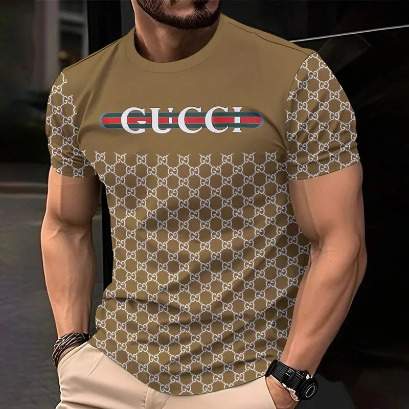 Luxury Classic Print Men's T-Shirt 3D1025051416