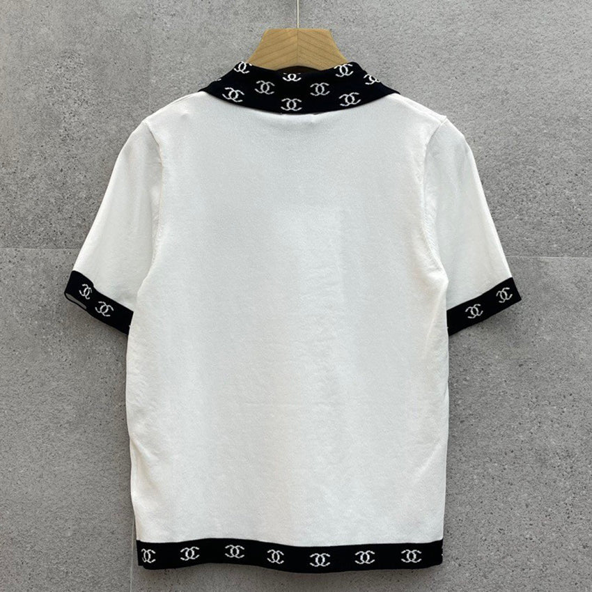 New Fashion Casual Printed Knitted Short Sleeves 1024061310