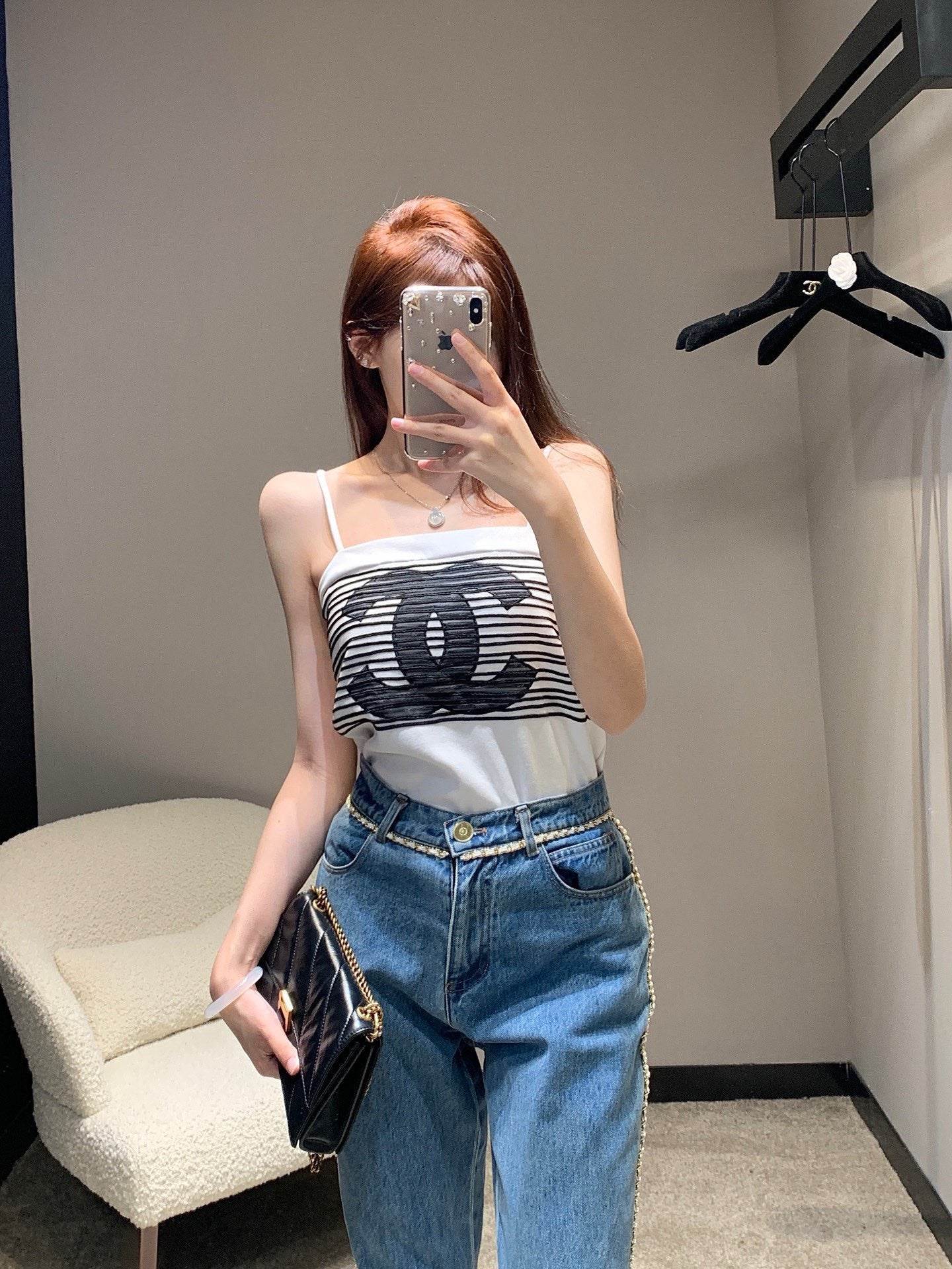 CNL Summer Contrast Color Striped Camisole 0724042701