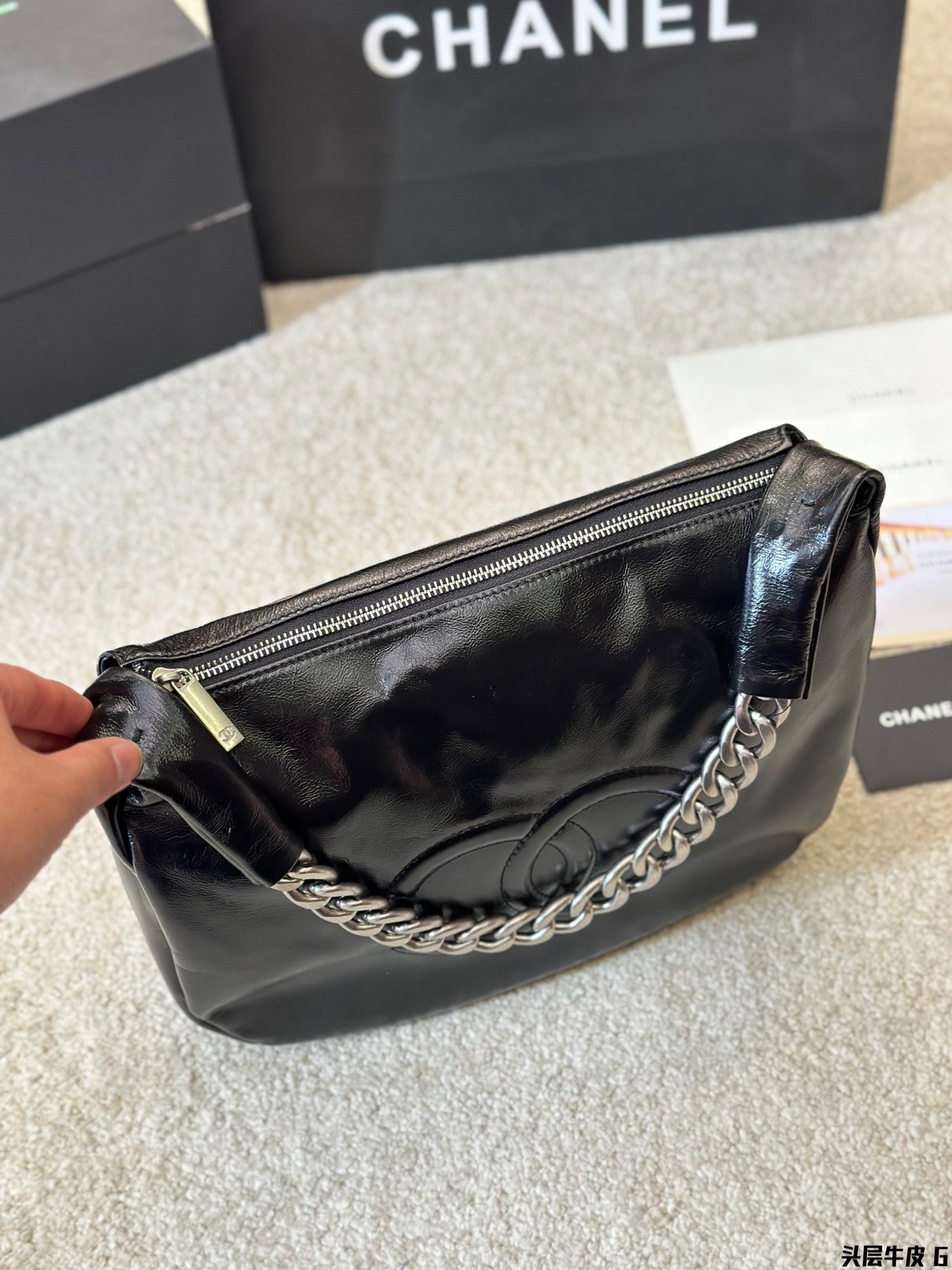 CNL Fashion Leather Underarm Bag 0724102301