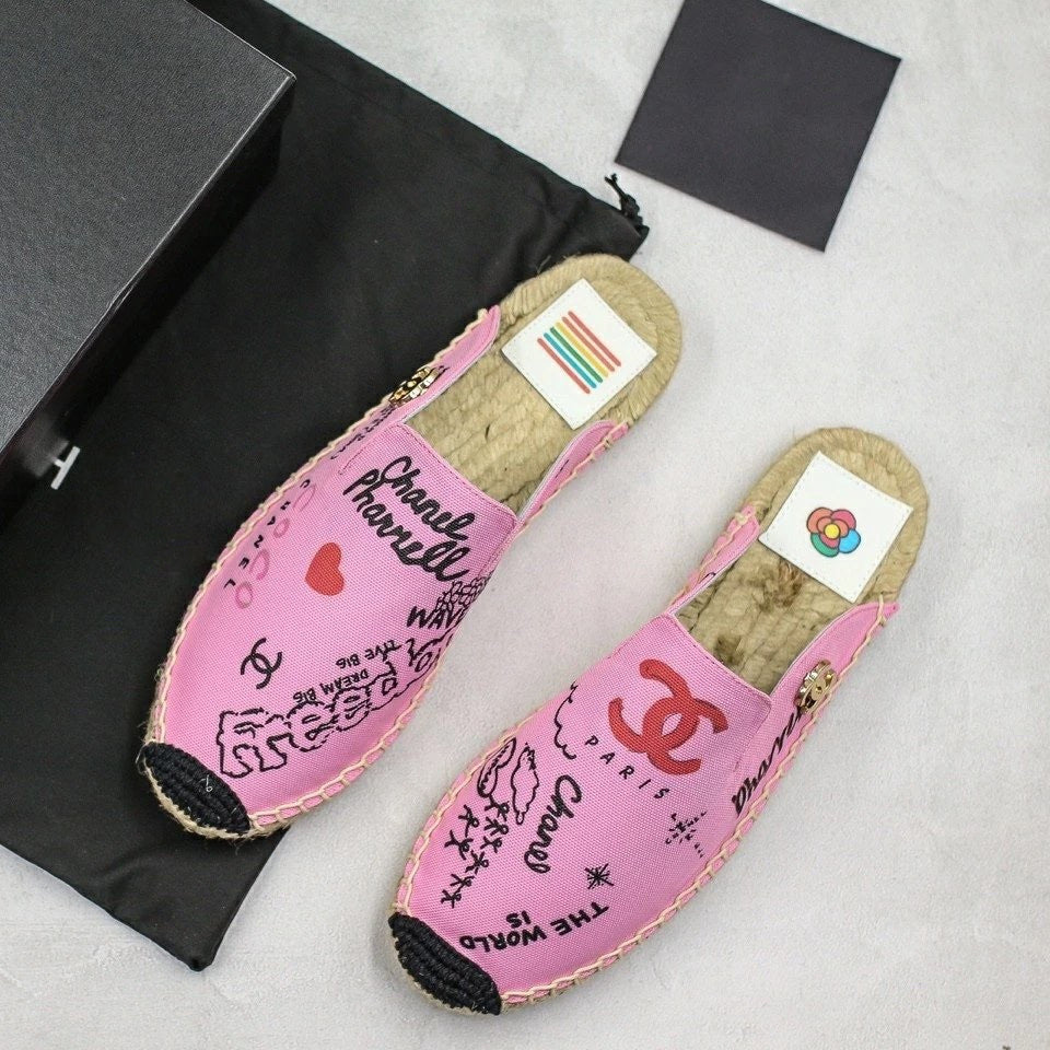 Fashion New Straw Semi-slip Shoes PD1023071717