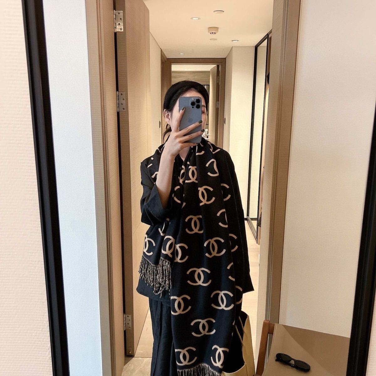 Fashion and versatile high-end cashmere scarf PD1023042825