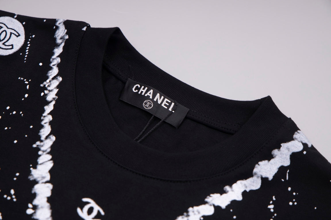 CNL hand-painted graffiti T-shirt 0724041503