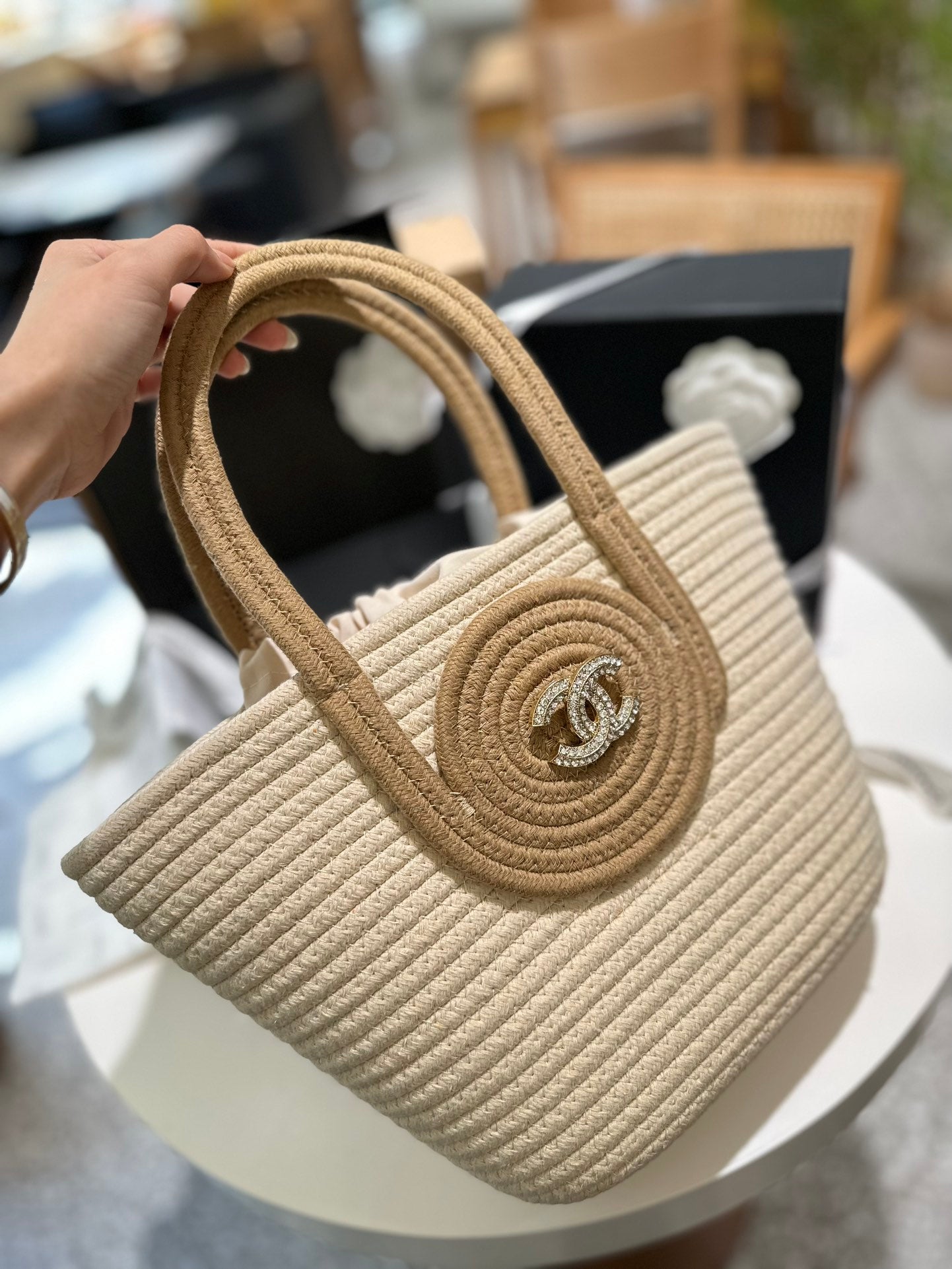 CNL summer woven handbag 0724041121