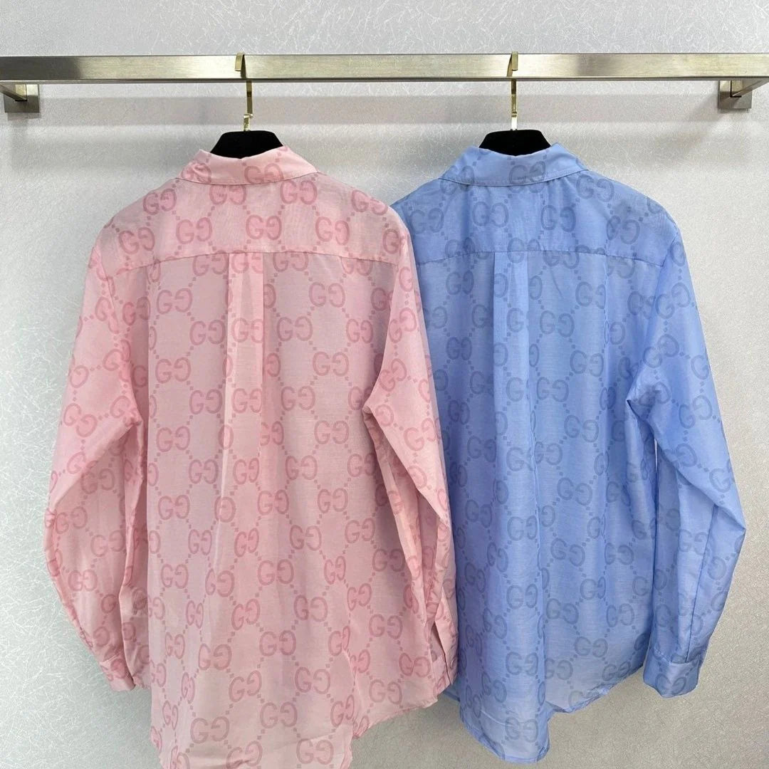 Fashion Ice Silk Breathable Long Sleeve Shirt 1024073121