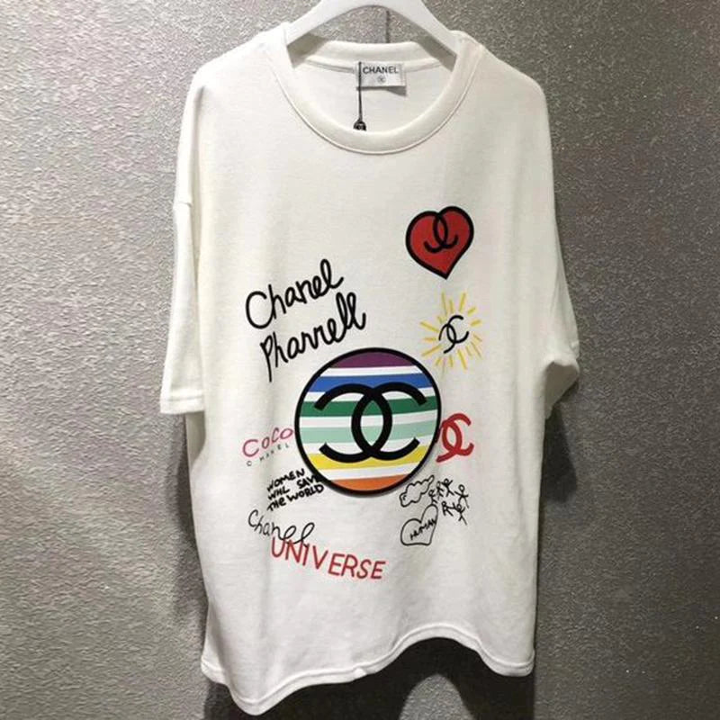 New fashion casual printed T-shirt 1024022004