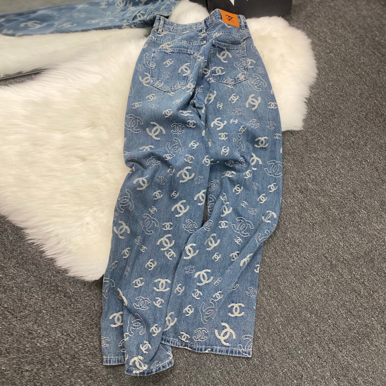 CHA New Versatile Printed Casual Jeans for Women 1025042102