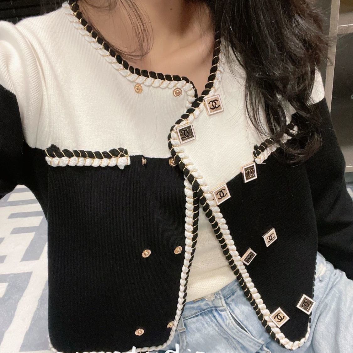 Fashion all-match knitted cardigan PD1023080203