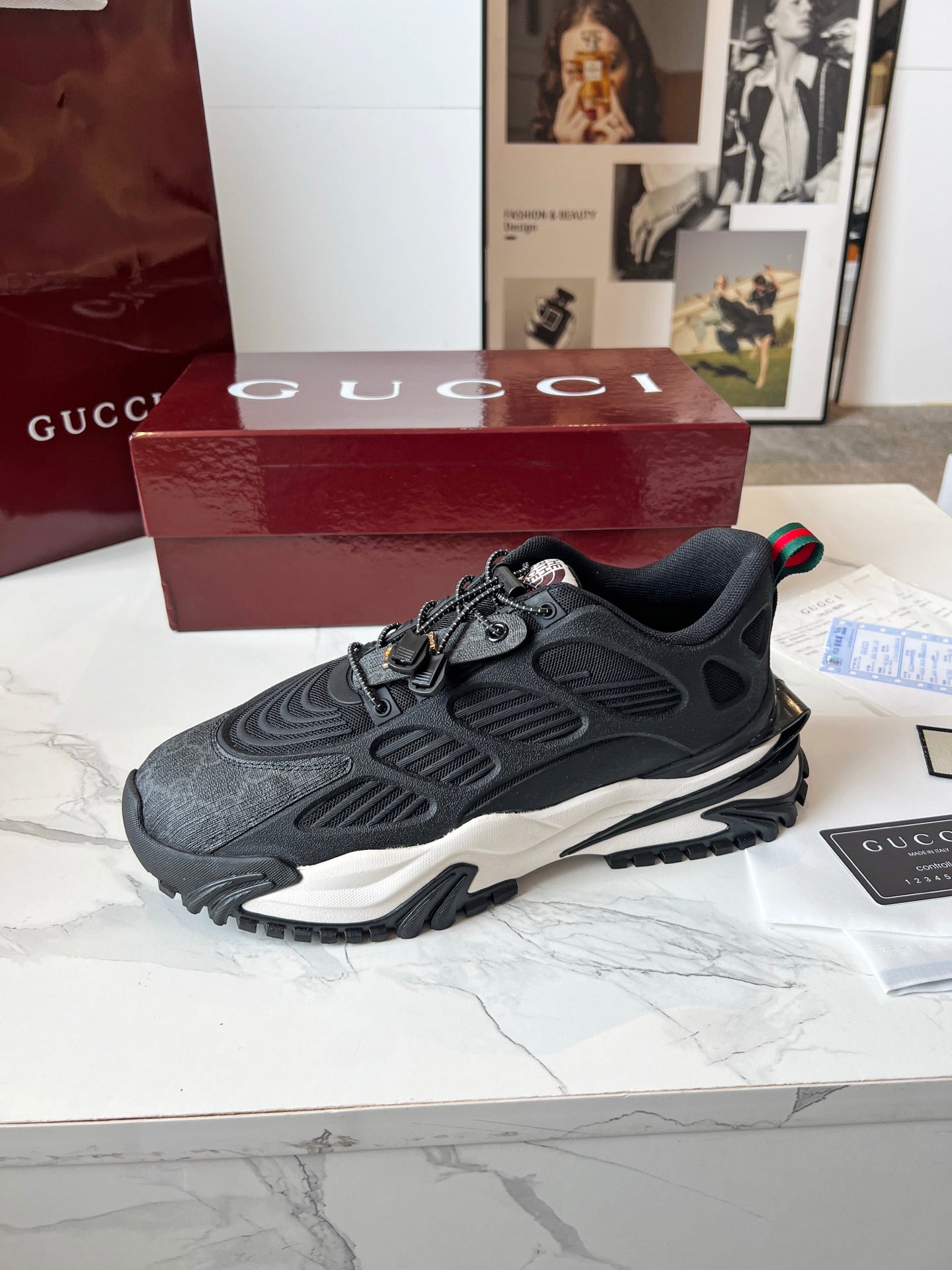 GG men's casual sneakers with print 0725092902