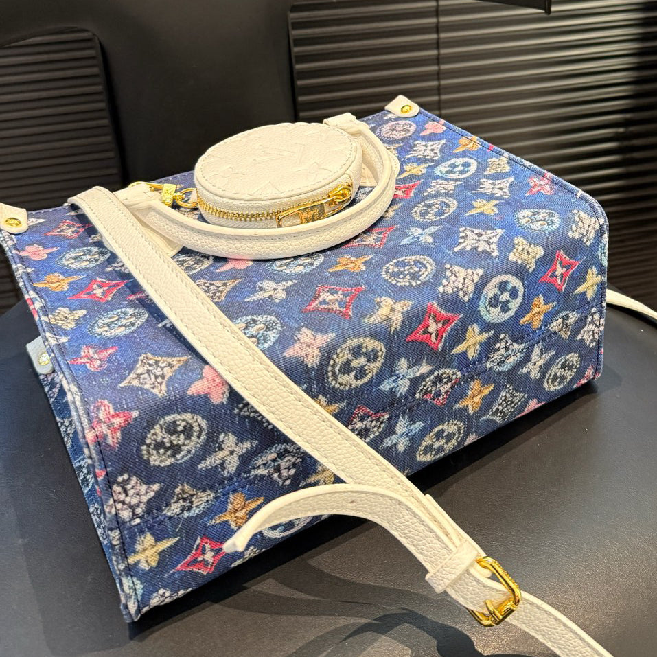 L denim tote bag—versatile and functional 1025092213