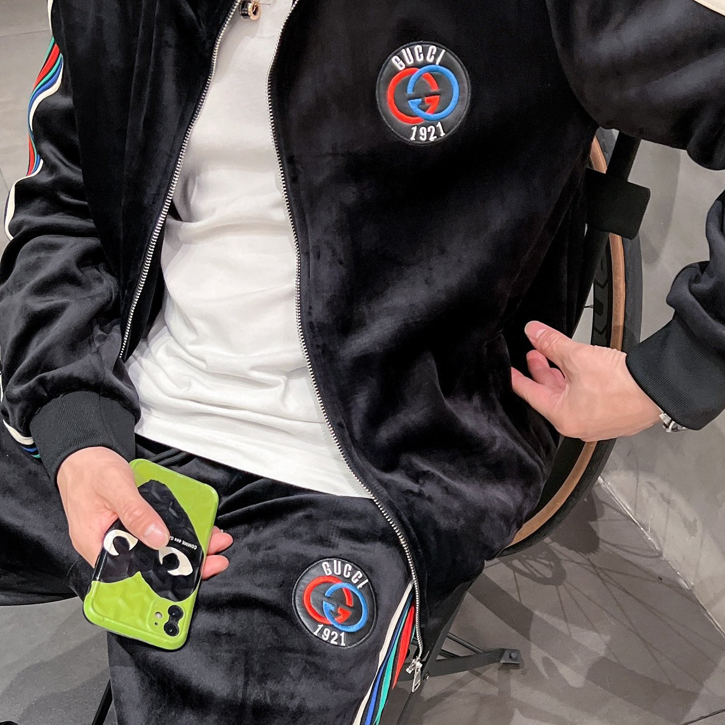 Fashion Zipper Cardigan Set 1025092410