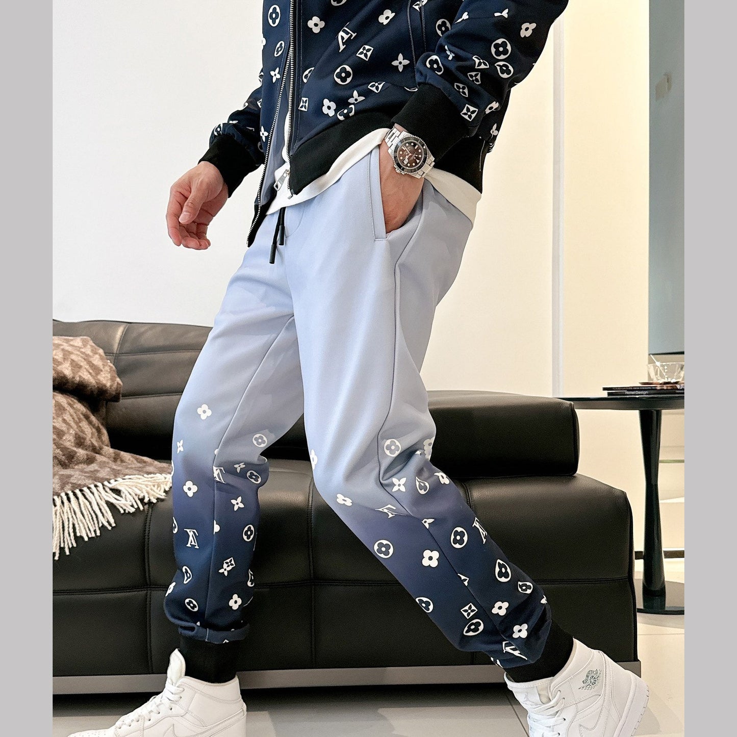 Fashionable Zipper Cardigan Set 1025092408