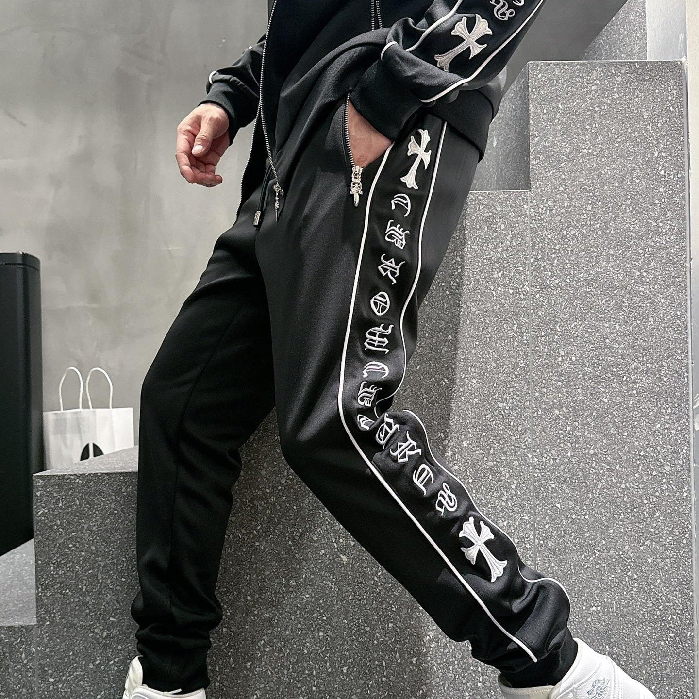 Fashion Zipper Cardigan Set 1025092415