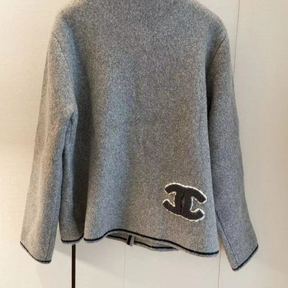 Elegant Fragrant High-end New High-end Retro French Socialite Tweed Top Embroidered JacketPD052024011012