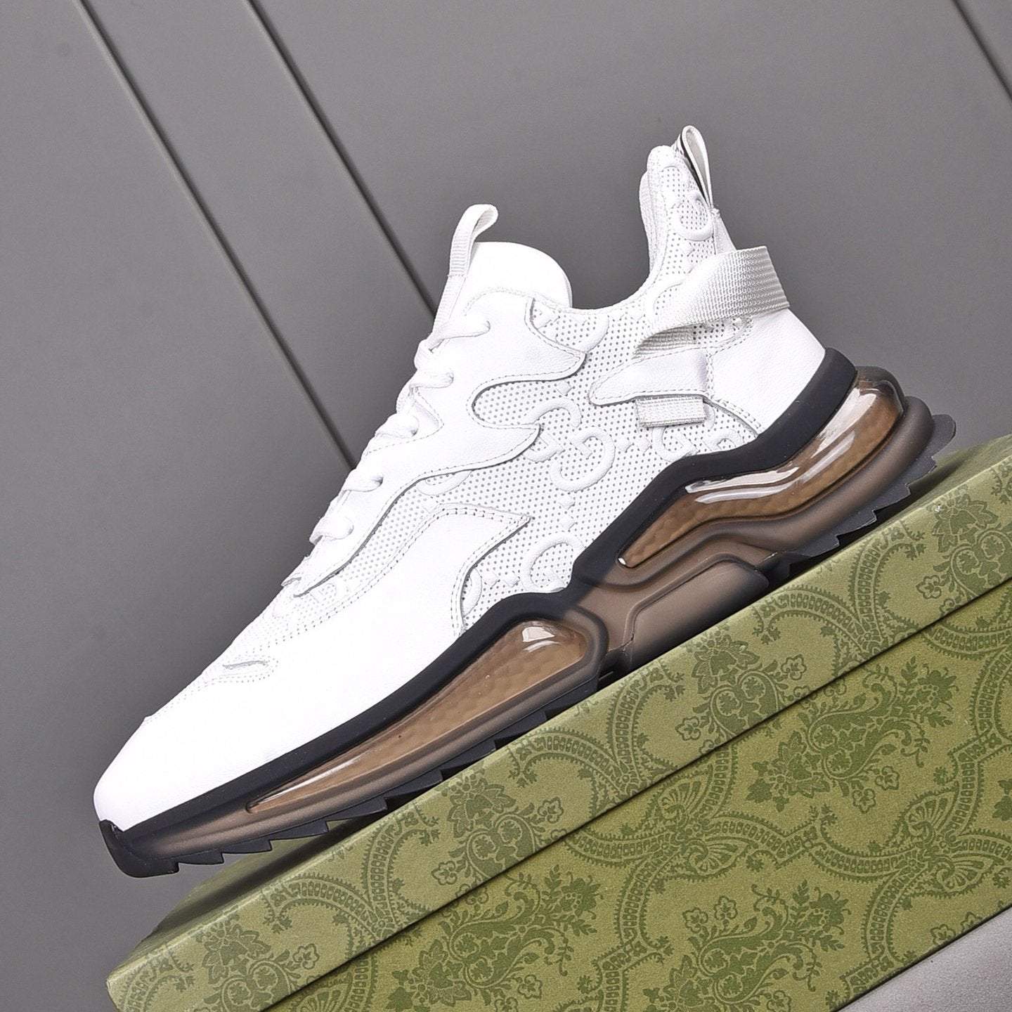 G21 White Color Block Cushion Sole Sneakers