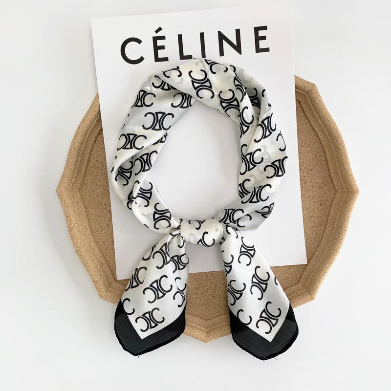 New French Retro Presbyterian Satin Scarf 1024051517