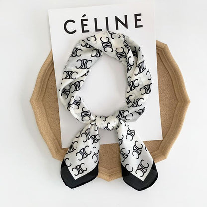 New French Retro Presbyterian Satin Scarf 1024051517