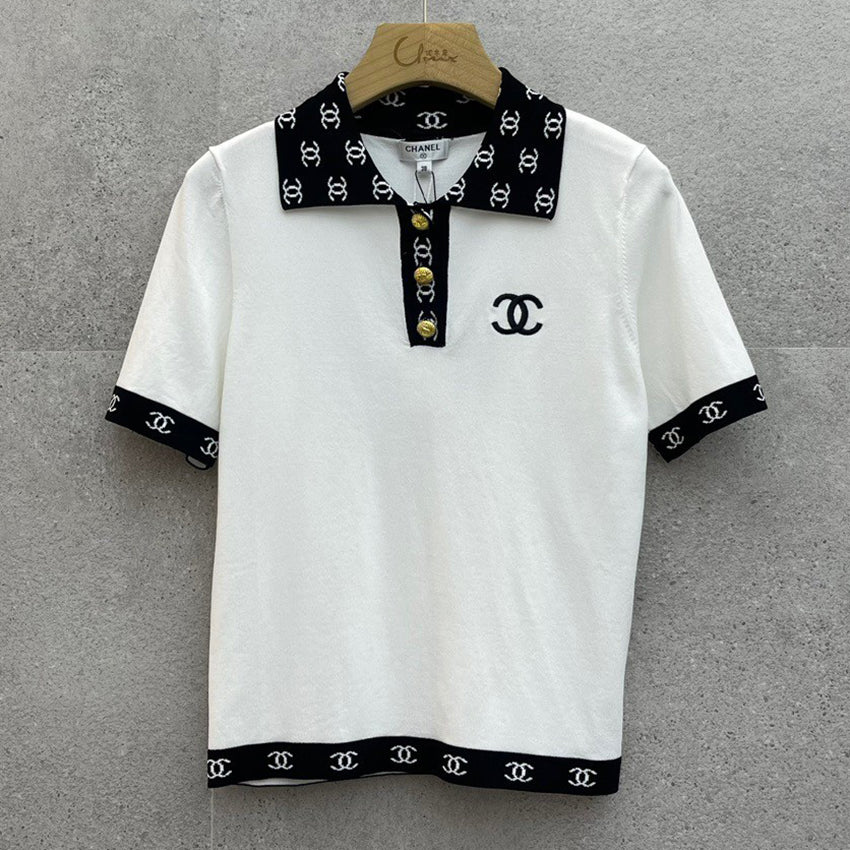 New Fashion Casual Printed Knitted Short Sleeves 1024061310