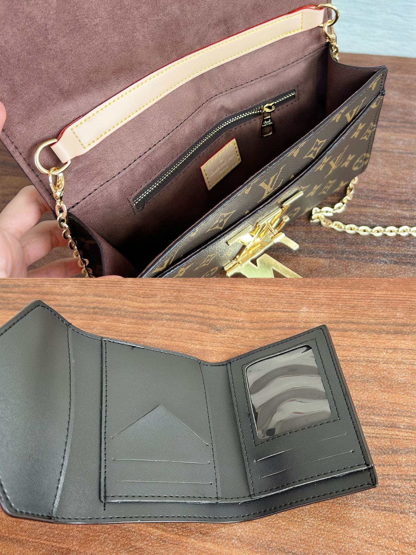 LVV printed bag three-piece set 0725070101