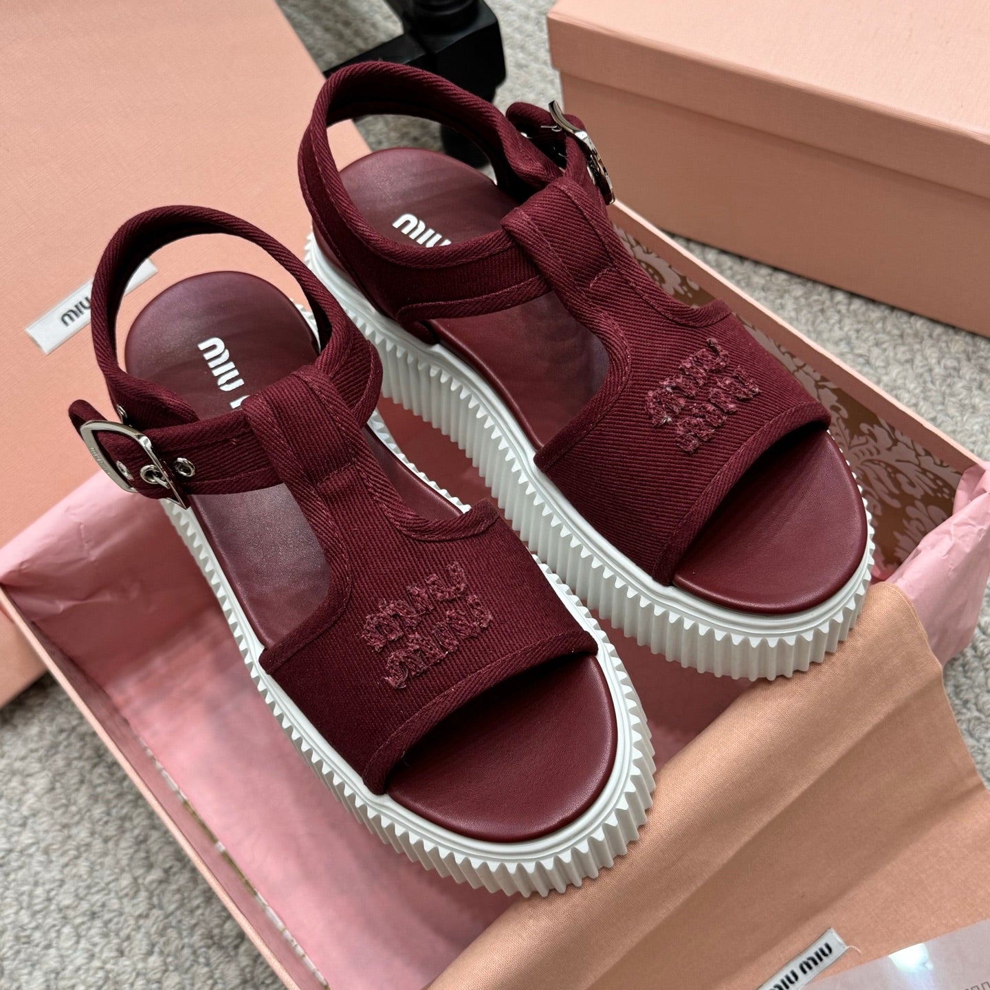 MIU fashion sponge sole sandals 0725061918