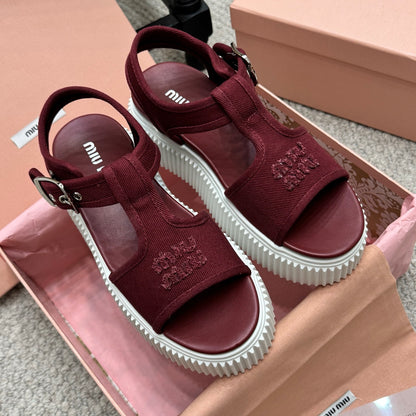 MIU fashion sponge sole sandals 0725061918