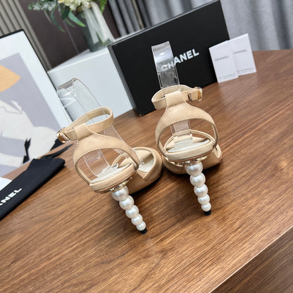 Chane1 top fashion classic pearl high heels 0724030817