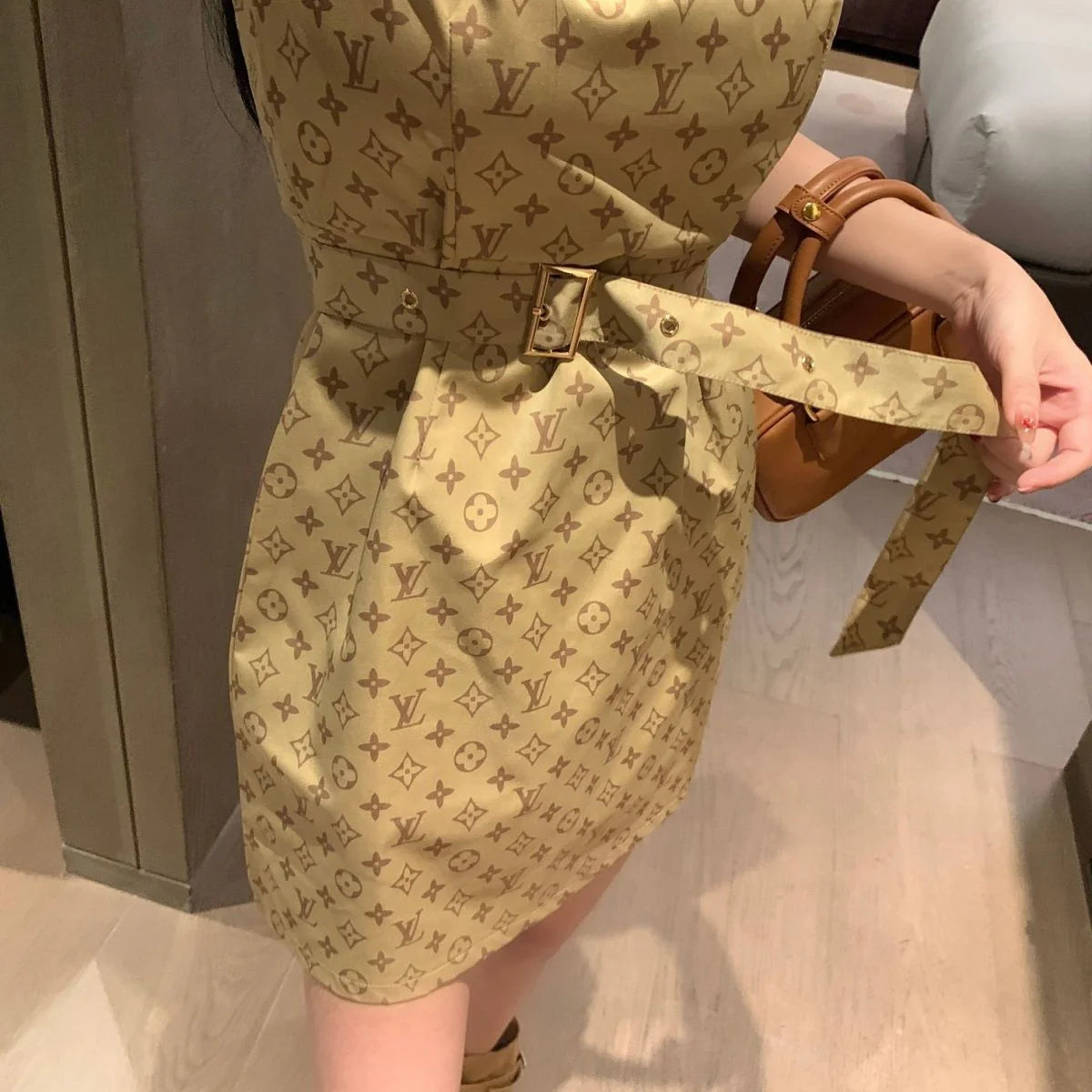 New Vintage Elegant Slim Sleeveless Dress 1024071525