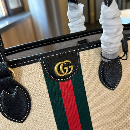 G fashion straw tote bag 0724041131