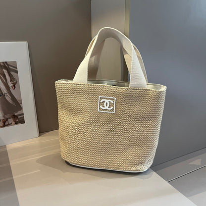 CNL summer pastoral woven handbag 0724041119