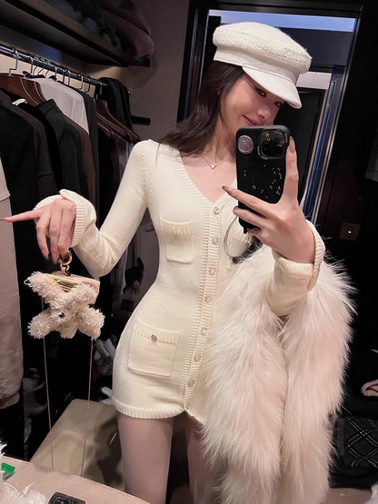 CNL Fashionable Knitted Dress XC0723112002