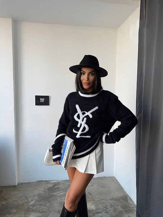 YSL fashion print sweater 0725042106