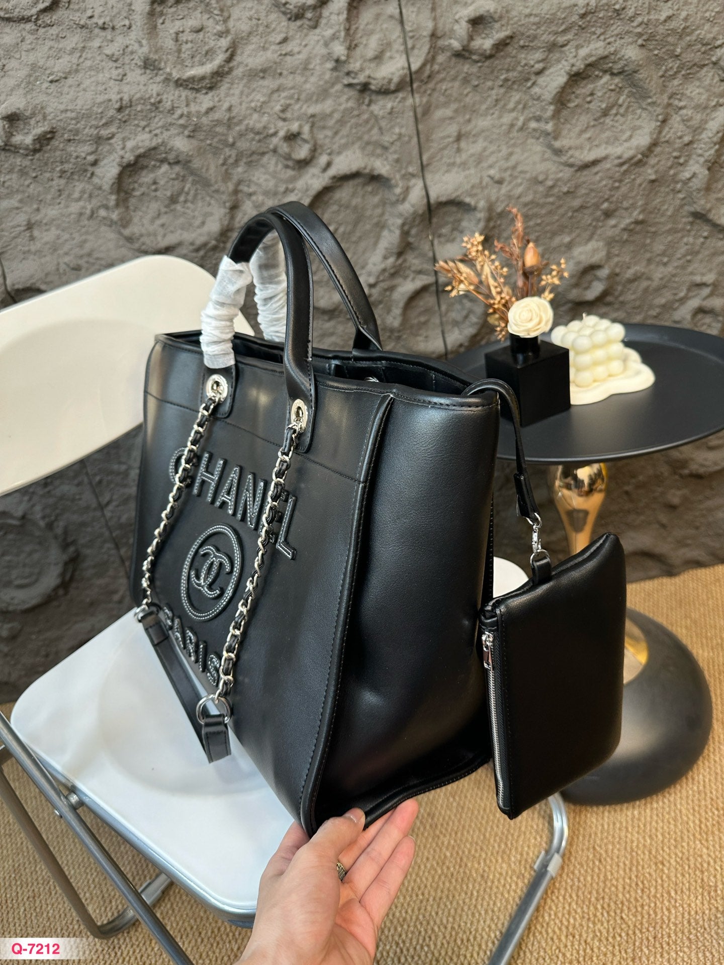 CNL Fashion Leather Top Handle Tote Bag 0724082611