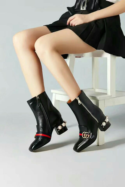 GG Fashion chunky-heeled ankle boots 0725090811