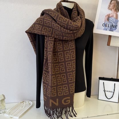 New cashmere scarf—versatile and warm 1025090803