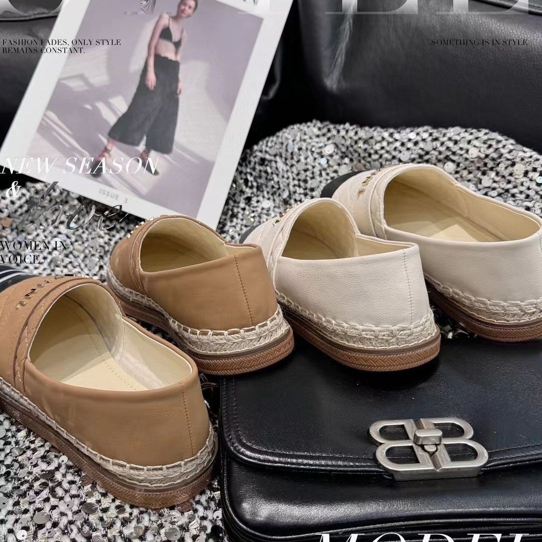 Vintage Loafers New Style Slip-on Peas Flat Fisherman Shoes 1024032524