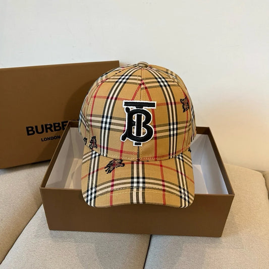 New Fashion Plaid War Horse Baseball Cap 1025051308
