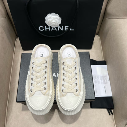 CNL Vintage 2024 Autumn and Winter New Style Canvas Thick-soled Sneakers 1824071604