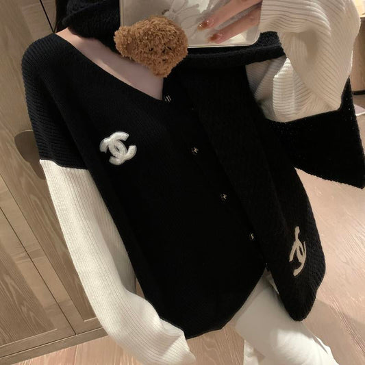 Fashion and versatile knitted sweater 1023120409