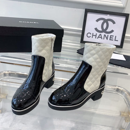 CNL fashionable rhombus leather boots 0724102317