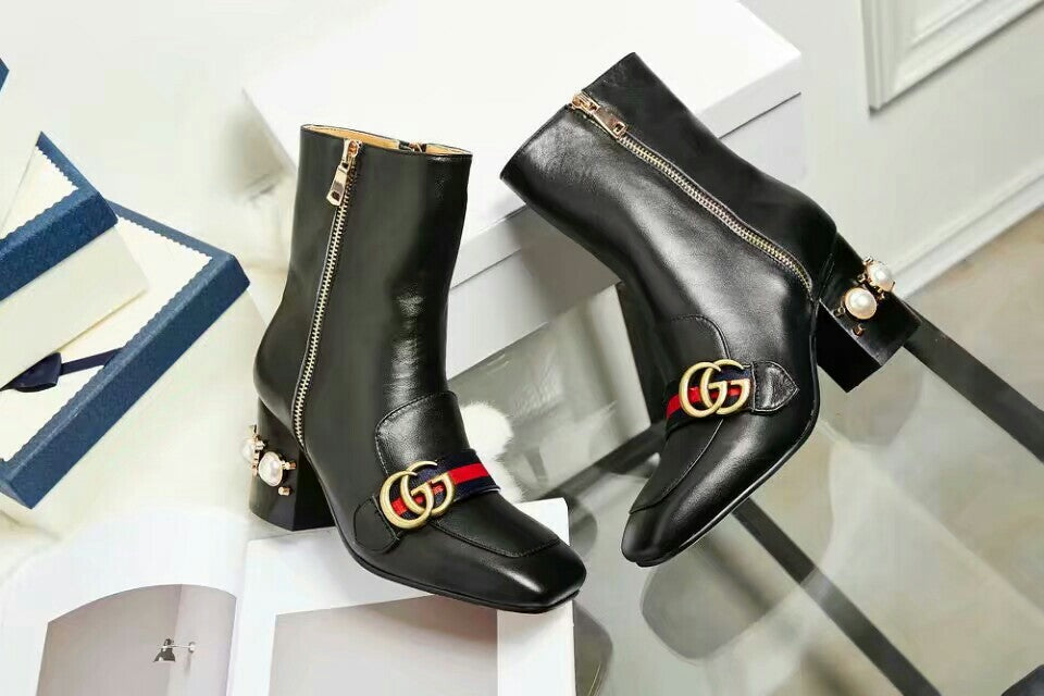 GG Fashion chunky-heeled ankle boots 0725090811