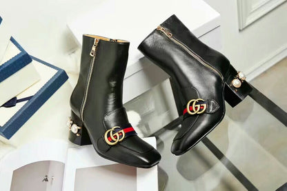 GG Fashion chunky-heeled ankle boots 0725090811