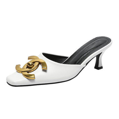 Fashionable and versatile square head sandals PD10053105