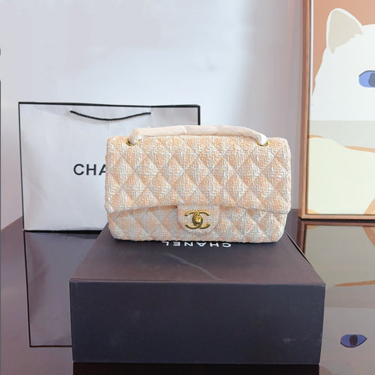 CHL CF series woolen woven chain bag XC24092531