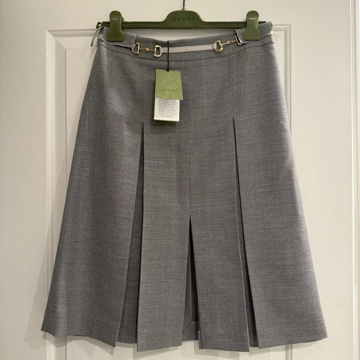 GG Horsebit Skirt Wool 1025051603