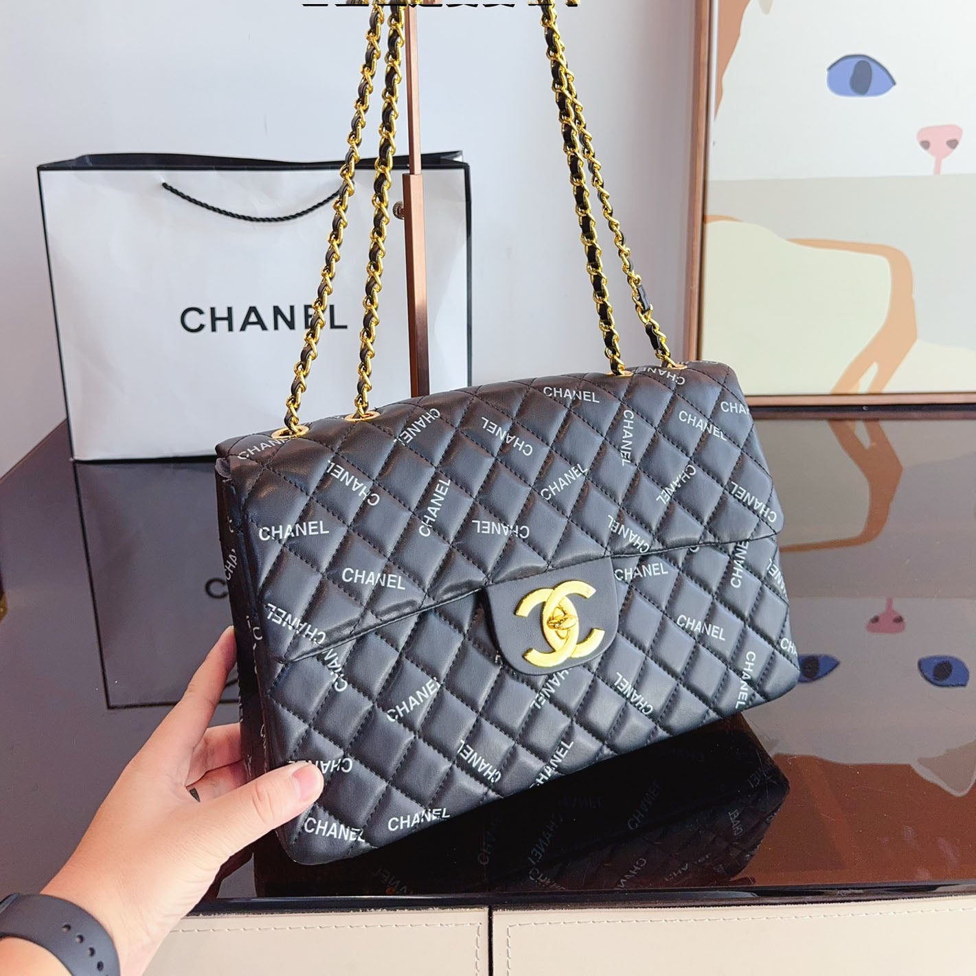 CHL Cf series cowhide versatile chain bag XC24092507